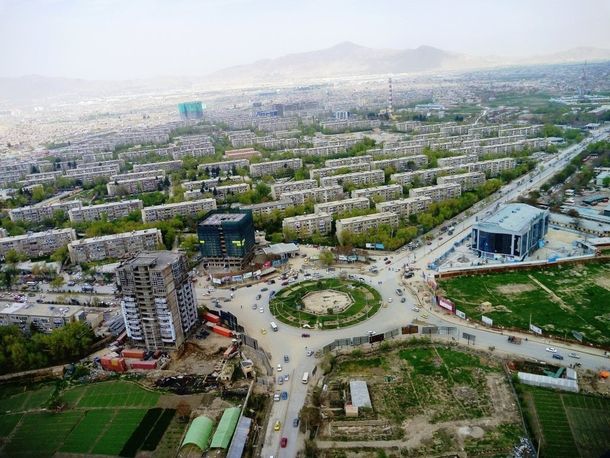 Kabul an aerial view